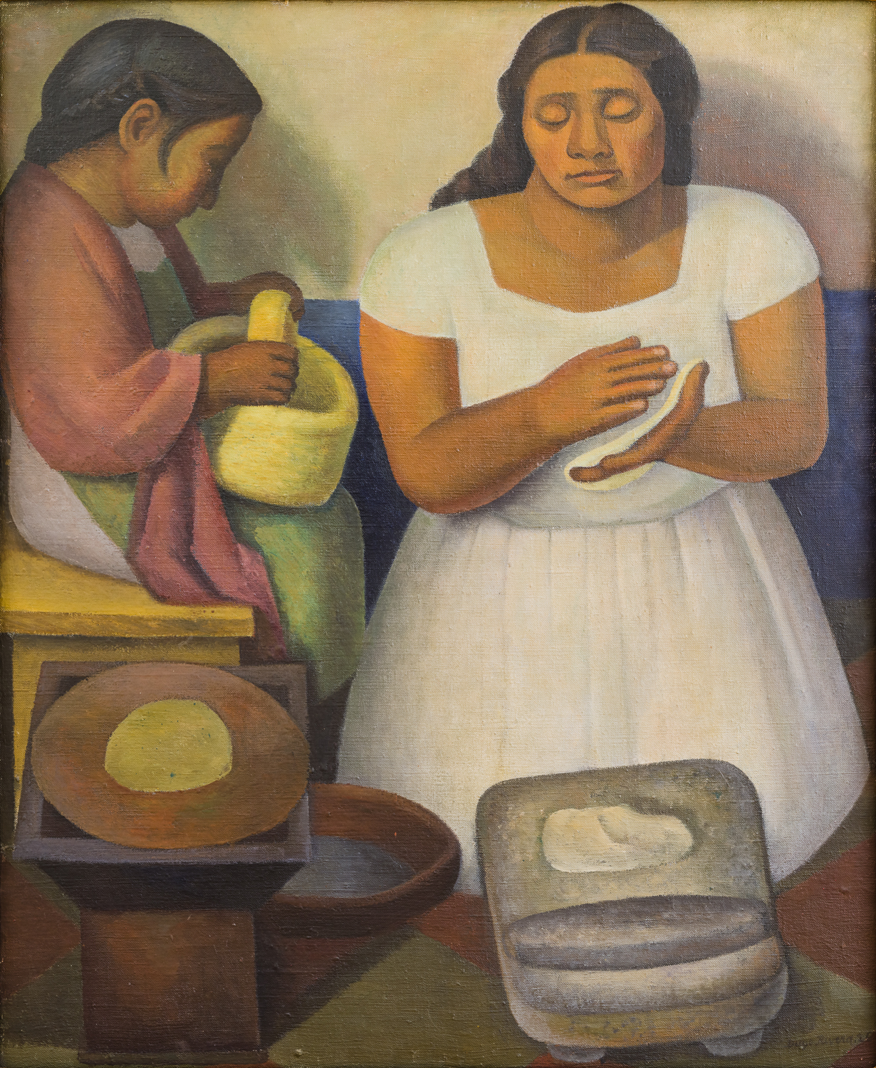 "La Tortillera" by Diego Rivera